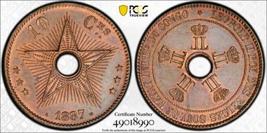 1887 10C MS64BN