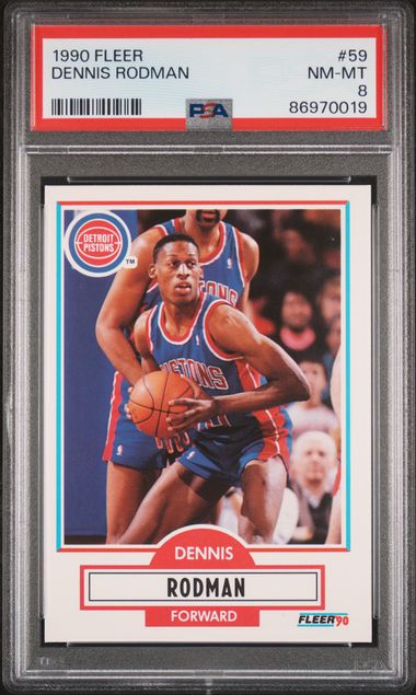 1990 Fleer #59 Dennis Rodman front