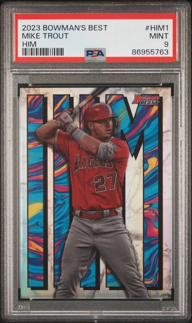 2023 Bowman's Best Reel to Reel DC Superfractor 1/1 #RR1 Mike Trout (#1/1)  - PSA NM-MT 8 on Goldin Auctions