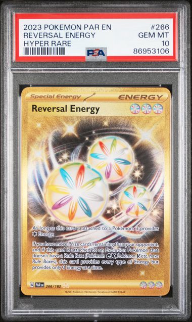 2023 Pokemon Par En-Paradox Rift Reversal Energy #266 (Hyper Rare) Gem Mt 10 front