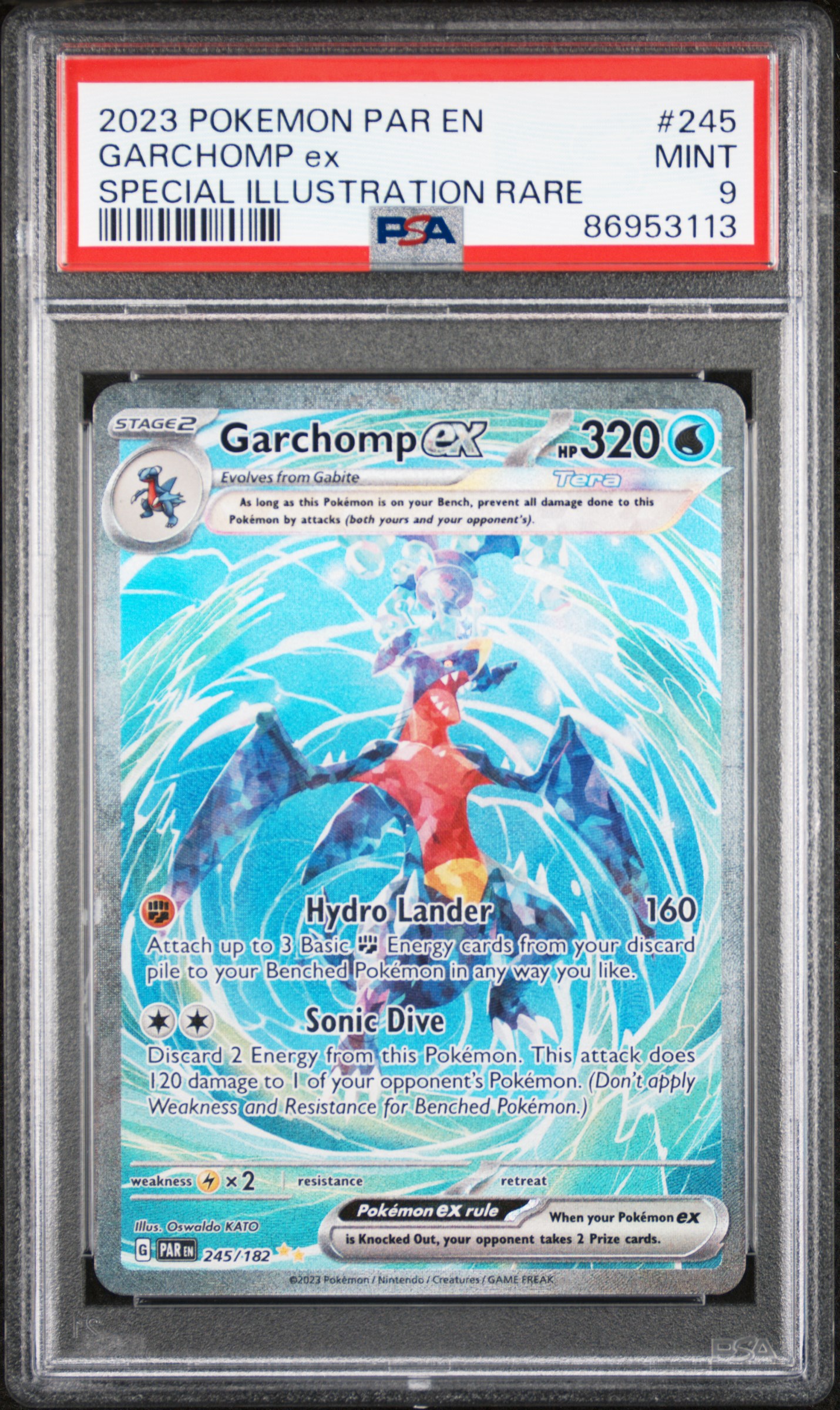 2023 Pokemon Par En-Paradox Rift Garchomp Ex #245 (Special Illustration Rare) Mint 9 front