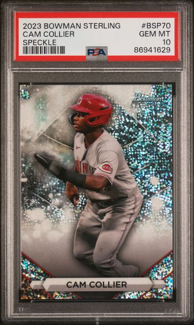 2023 Bowman Bowman Sterling Refractor #BSP70 Cam Collier front