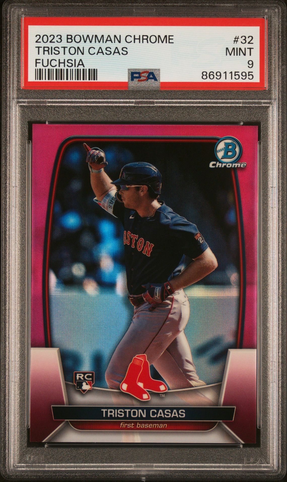 2023 Bowman Bowman Chrome FUCHSIA REFRACTOR #32 Triston Casas front