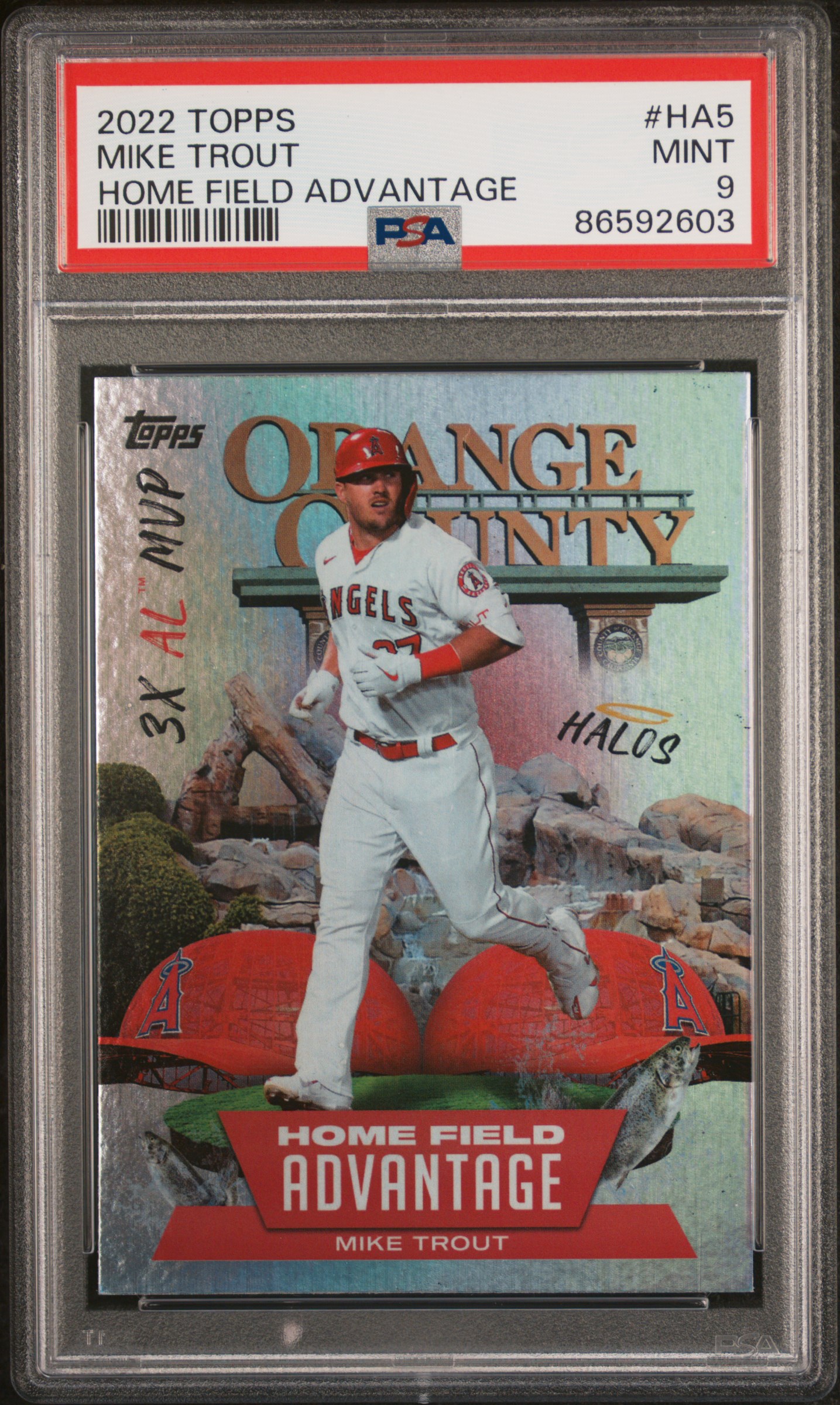 Trager's Trouves's 2022 Topps Home Field Advantage Mike Trout Home Field  Advantage #HA5 PSA 9 | Card Ladder