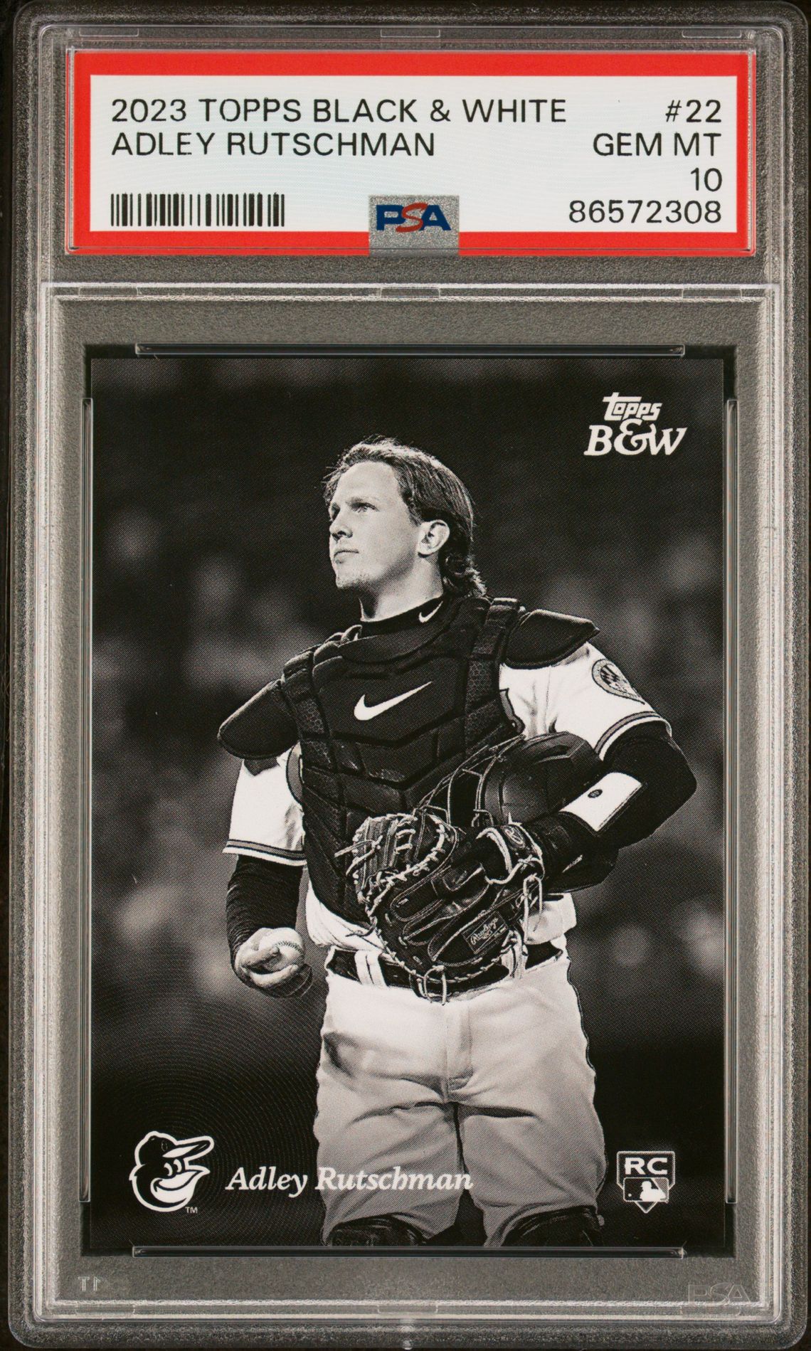 2023 Topps TOPPS BLACK AND WHITE #22 Adley Rutschman front