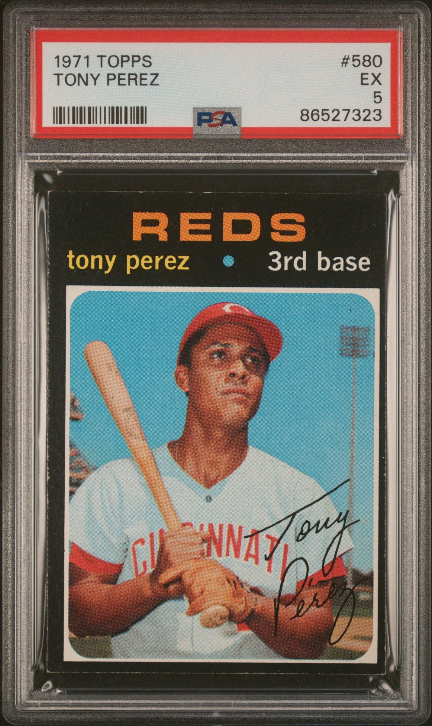 1971 Topps #580 Tony Perez – PSA EX 5