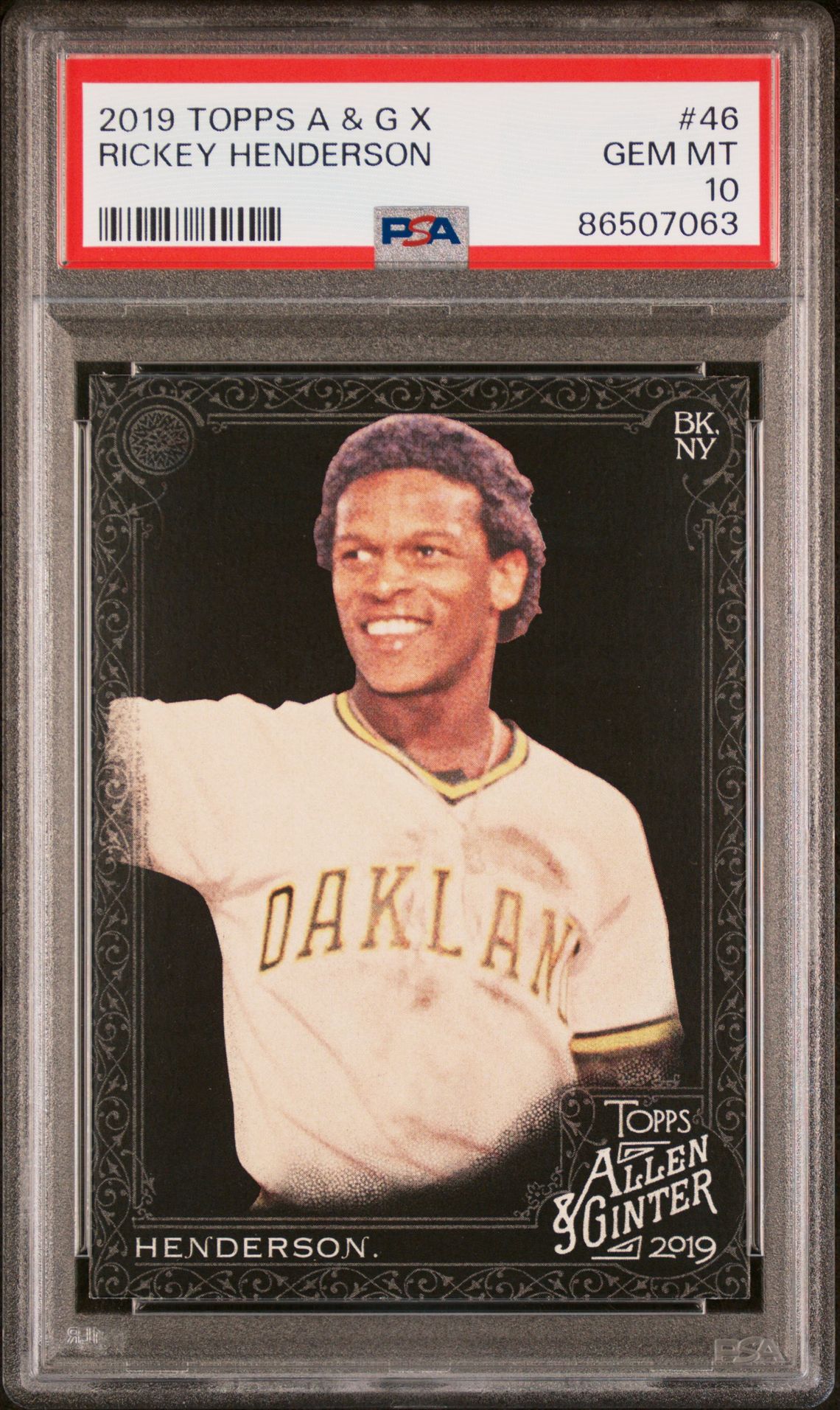 2019 Topps TOPPS ALLEN & GINTER X #46 Rickey Henderson front