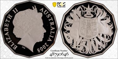 2008 50C Silver PR70DCAM