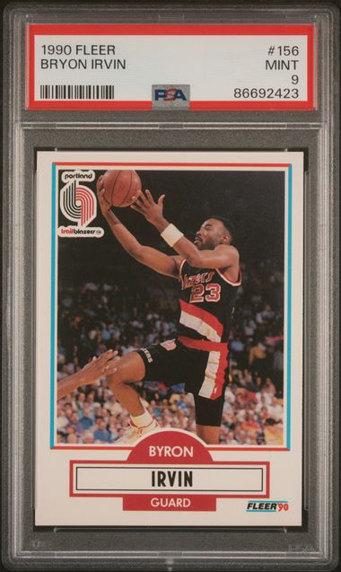 1990 Fleer #156 Byron Irvin front