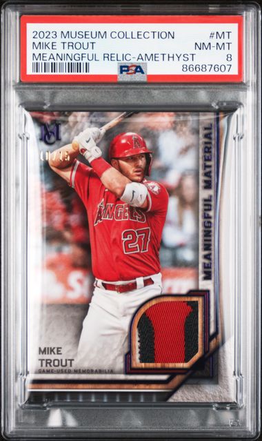 2023 Topps Museum Collection Meaningful Materials Relics Amethyst 