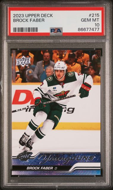 2023 Upper Deck Young Guns #215 Brock front
