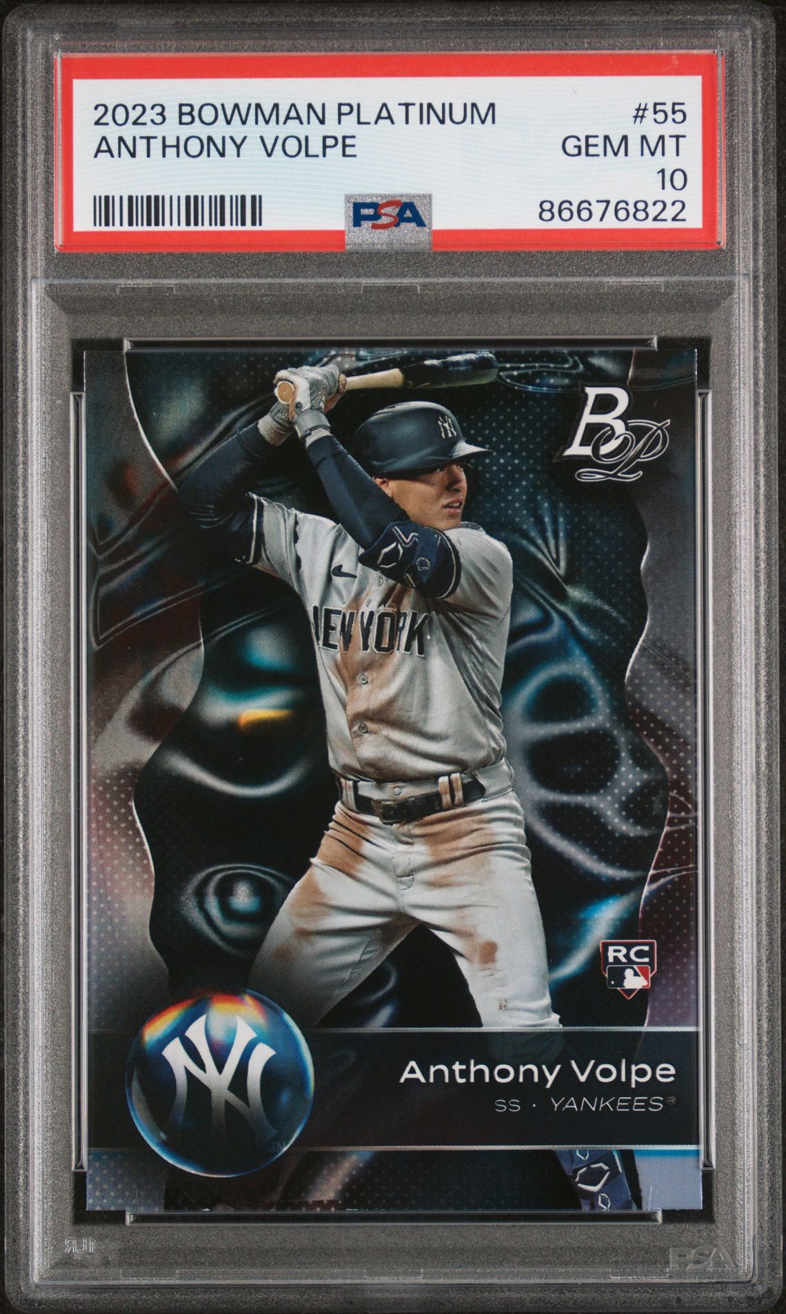2023 Bowman BOWMAN PLATINUM #55 Anthony Volpe front