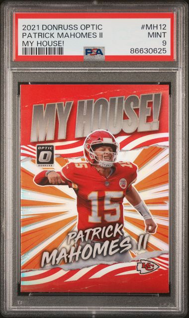 Patrick Mahomes outlet II- Optic, My House- Silver Prizm, PSA 10