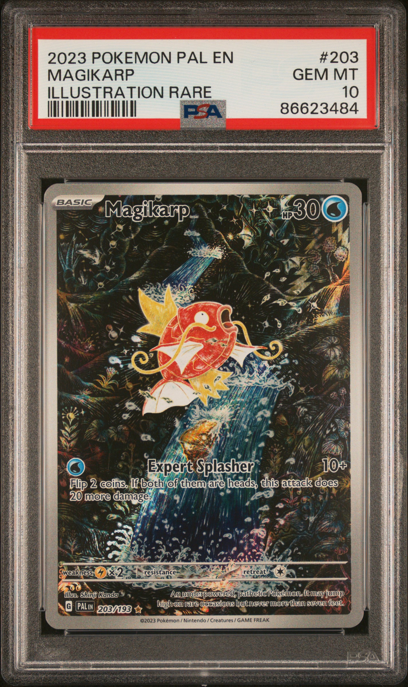 2023 #203 Magikarp PSA 10 Pal EN-Paldea Evolved