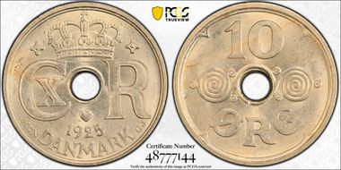 1925 HCN GJ 10 Øre MS65