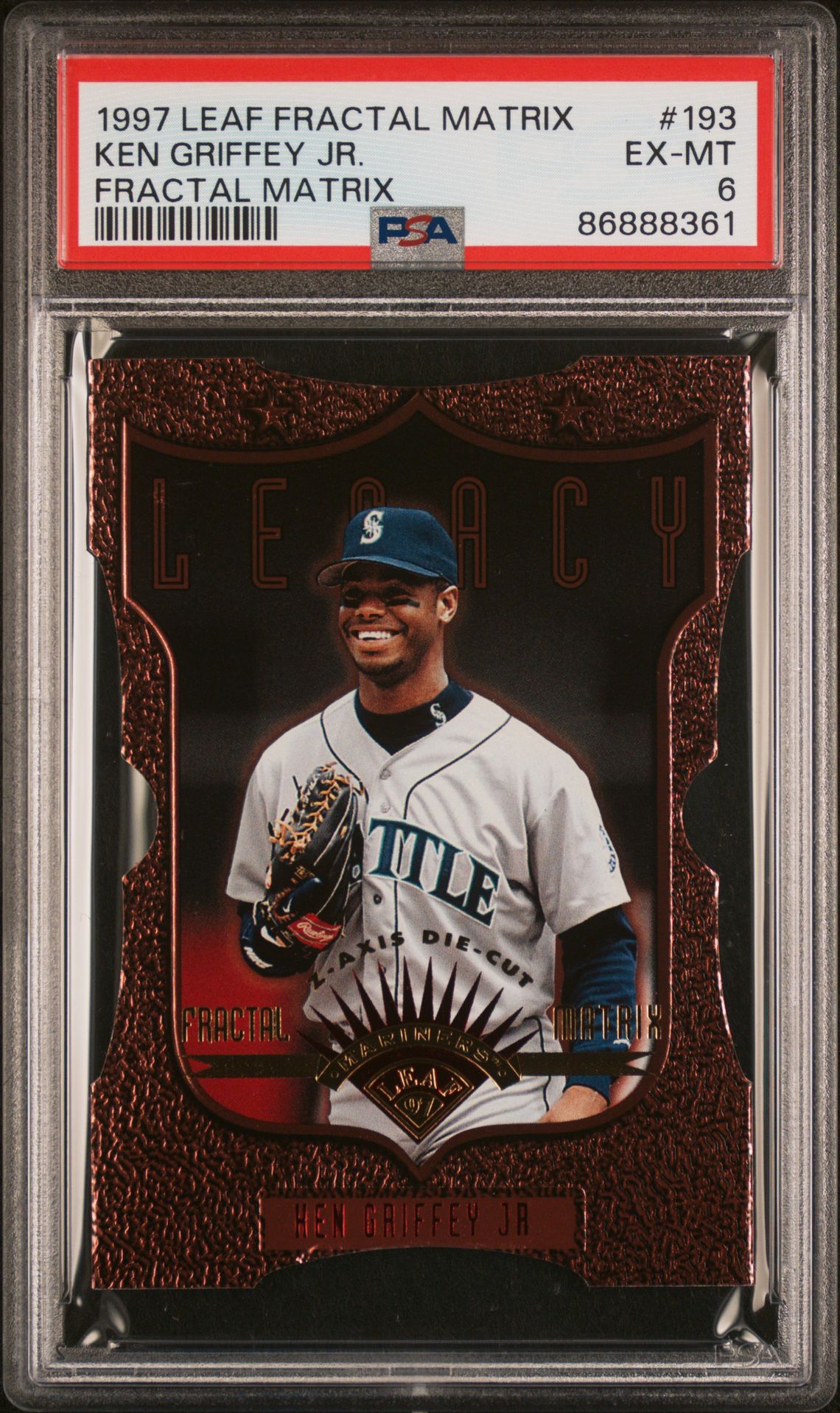 1997 Leaf LEAF FRACTAL MATRIX #193 Ken Griffey Jr. front
