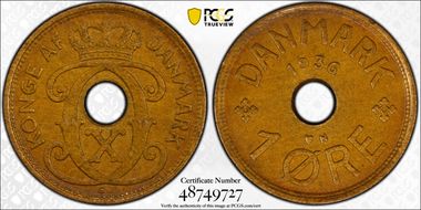 1936 N; GJ Øre MS62BN