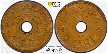 1938 N; GJ Øre MS64BN