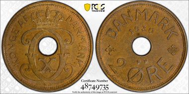 1930 N; GJ 2 Øre MS63BN