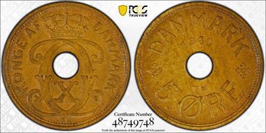 1940 N; GJ 5 Øre MS64BN