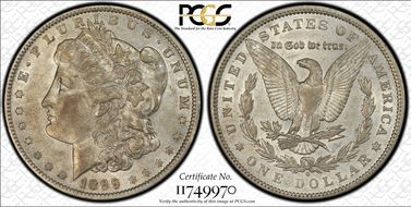 1899-O $1 VAM 4 Micro O AU50