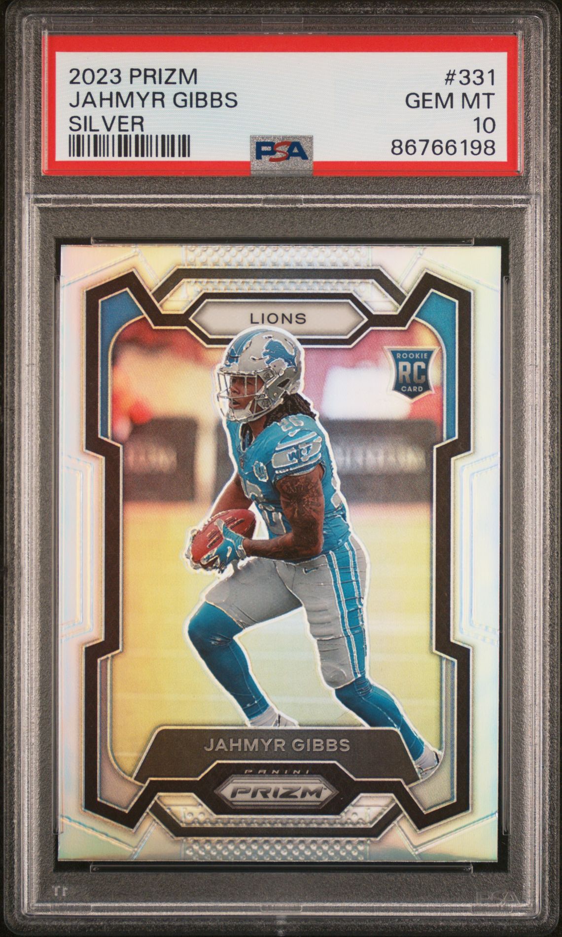 2023 Panini PANINI PRIZM GREEN WAVE #331 Jahmyr Gibbs front