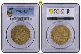 1797 $10 Large Eagle XF40