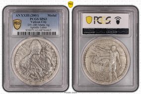 AN XXIII (2001) Medal DV-280 Matte Ag Apostle Letter SP63