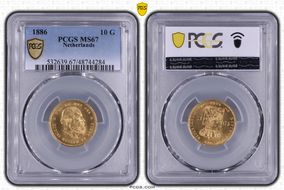 1886 10 G KM-106  Au MS67