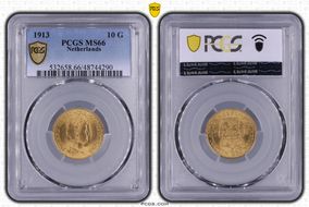 1913 10 G KM-149  Au MS66
