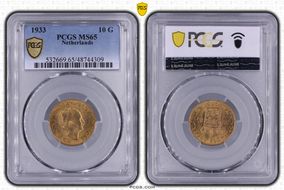 1933 10 G KM-162  Au MS65