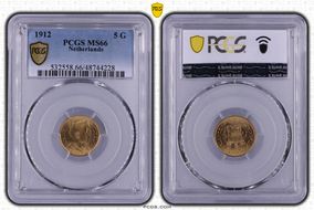 1912 5 G KM-151  Au MS66