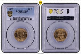 1933 10 G KM-162  Au MS65