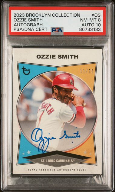 2023 Topps Brooklyn Collection Autograph #OS Ozzie Smith Signed