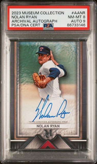 Nolan Ryan PSA/DNA Certified 1986 top Topps Autographed Card! Mint 10