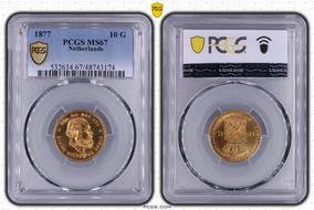1877 10 G KM-106  Au MS67