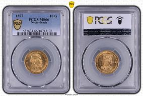 1877 10 G KM-106  Au MS66