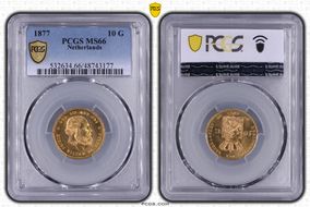 1877 10 G KM-106  Au MS66