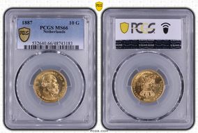 1887 10 G KM-106  Au MS66