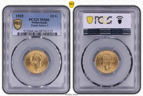 1925 10 G Pearls below I KM-162  Au MS66