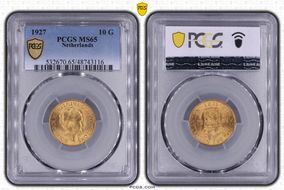 1927 10 G KM-162  Au MS65