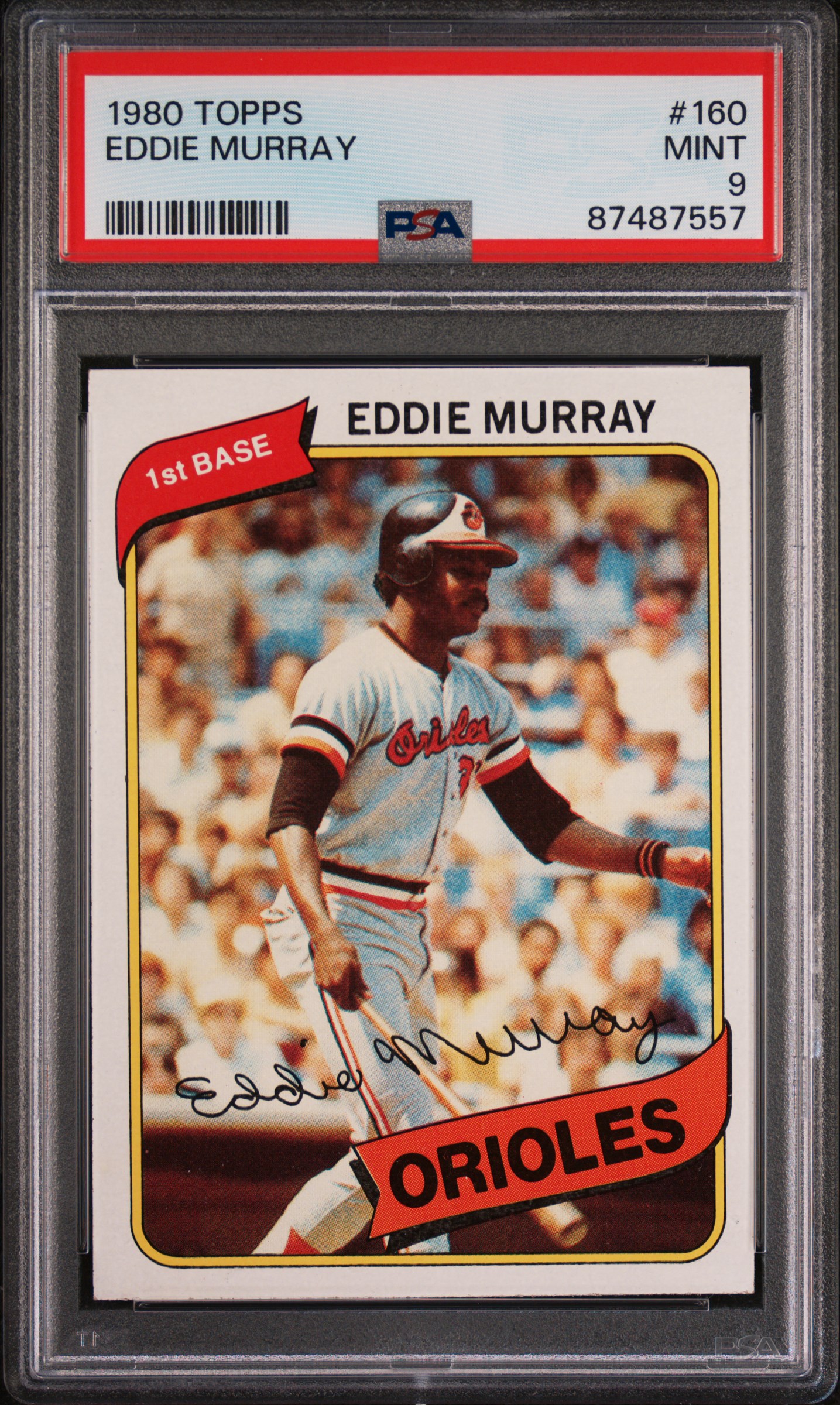 1980 Topps #160 Eddie Murray – PSA MINT 9