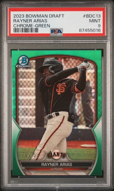 2023 Bowman Chrome Mega Box Bowman Iconic Green #BI22 Riley Greene Rookie  Card (#02/99) – PSA MINT 9 on Goldin Auctions