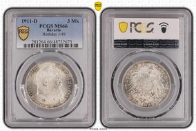 1911-D 3 Mk Birthday J-49 Ag MS66