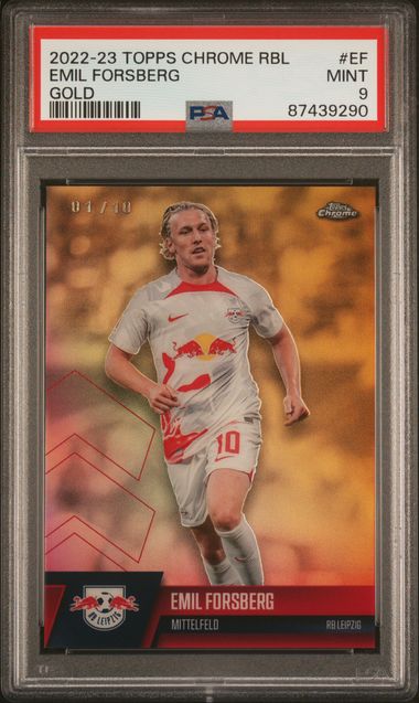 2022 Topps Topps Chrome Gold Refractor Emil Forsberg Redbull front