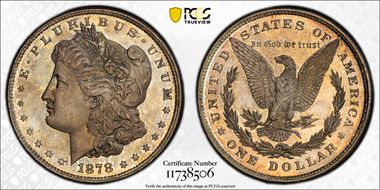 1878 8TF $1 PR66