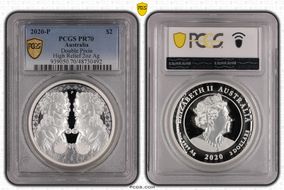 2020-P $2 Double Pixiu 2oz Ag High Relief PR70