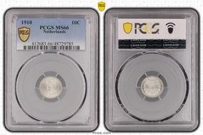 1910 10C KM-145  Ag MS66