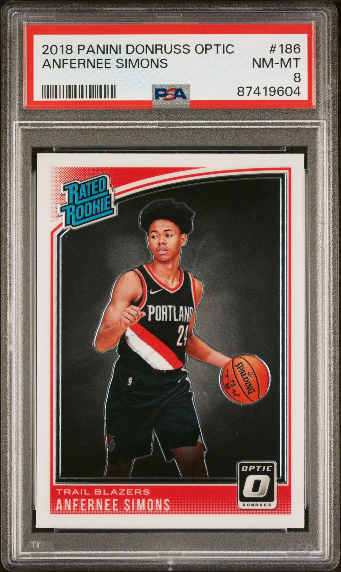 2018 Panini PANINI DONRUSS OPTIC #186 Anfernee Simons front