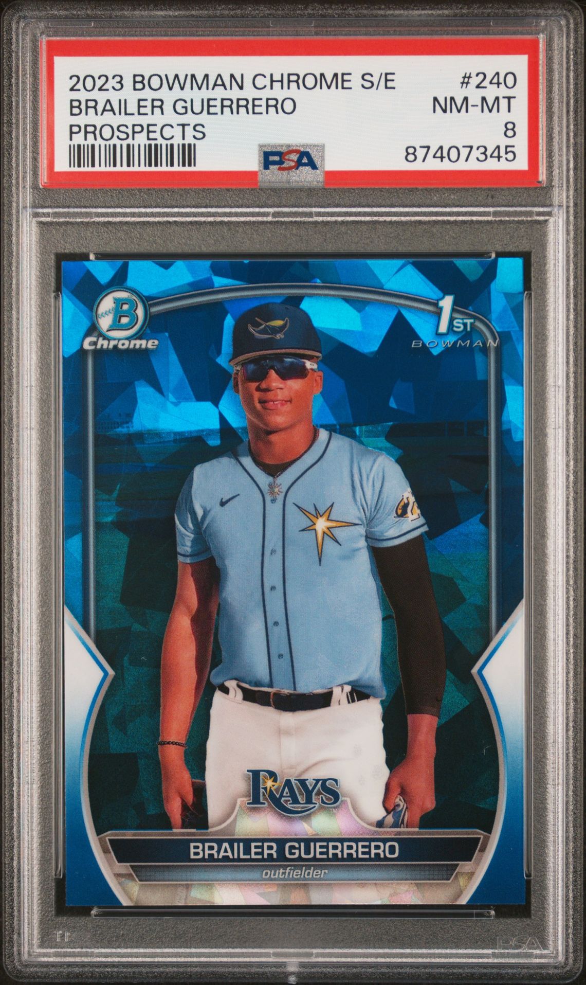 2023 Bowman BOWMAN CHROME SAPPHIRE EDITION PROSPECTS #240 Brailer Guerrero front